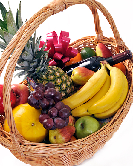 Fruit & Wine Basket